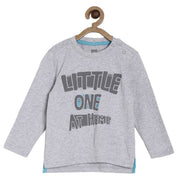Pack of 1 knit t-shirt - grey marl for 3-6 Months