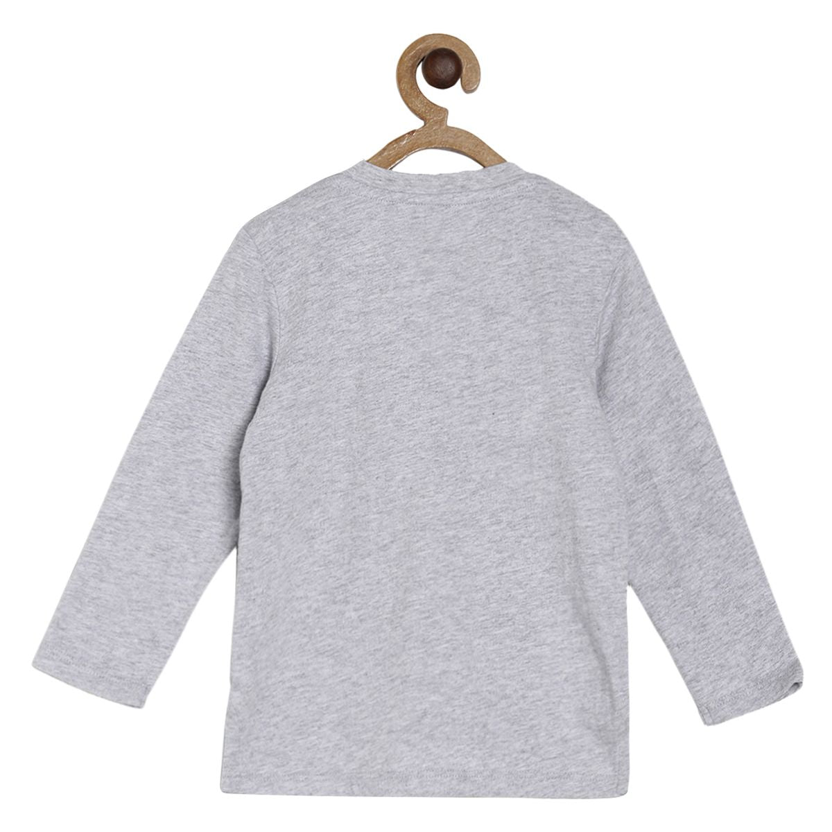 Pack of 1 knit t-shirt - grey marl for 3-6 Months