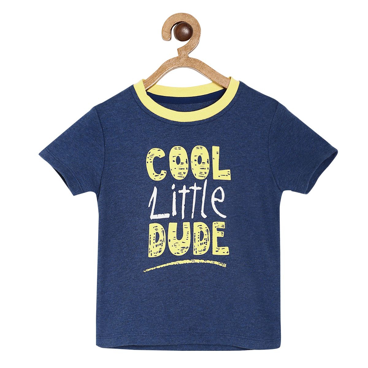 Pack of 1 knit tee - blu marl for 3-6 Months