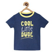 Pack of 1 knit tee - blu marl for 3-6 Months