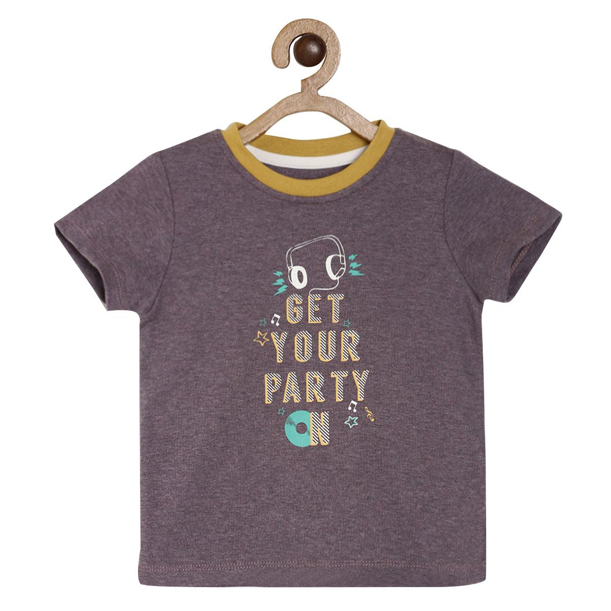 Pack of 1 knit tee - violet for 3-6 Months