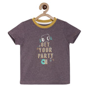 Pack of 1 knit tee - violet for 3-6 Months
