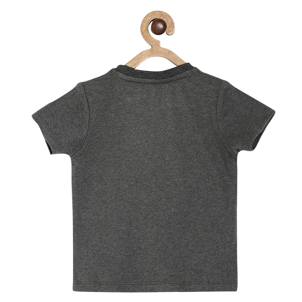 Pack of 1 knit tee - charcoal for 3-6 Months