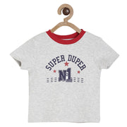 Pack of 1 knit tee - light grey for 3-6 Months