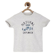 Pack of 1 knit tee - light grey for 3-6 Months