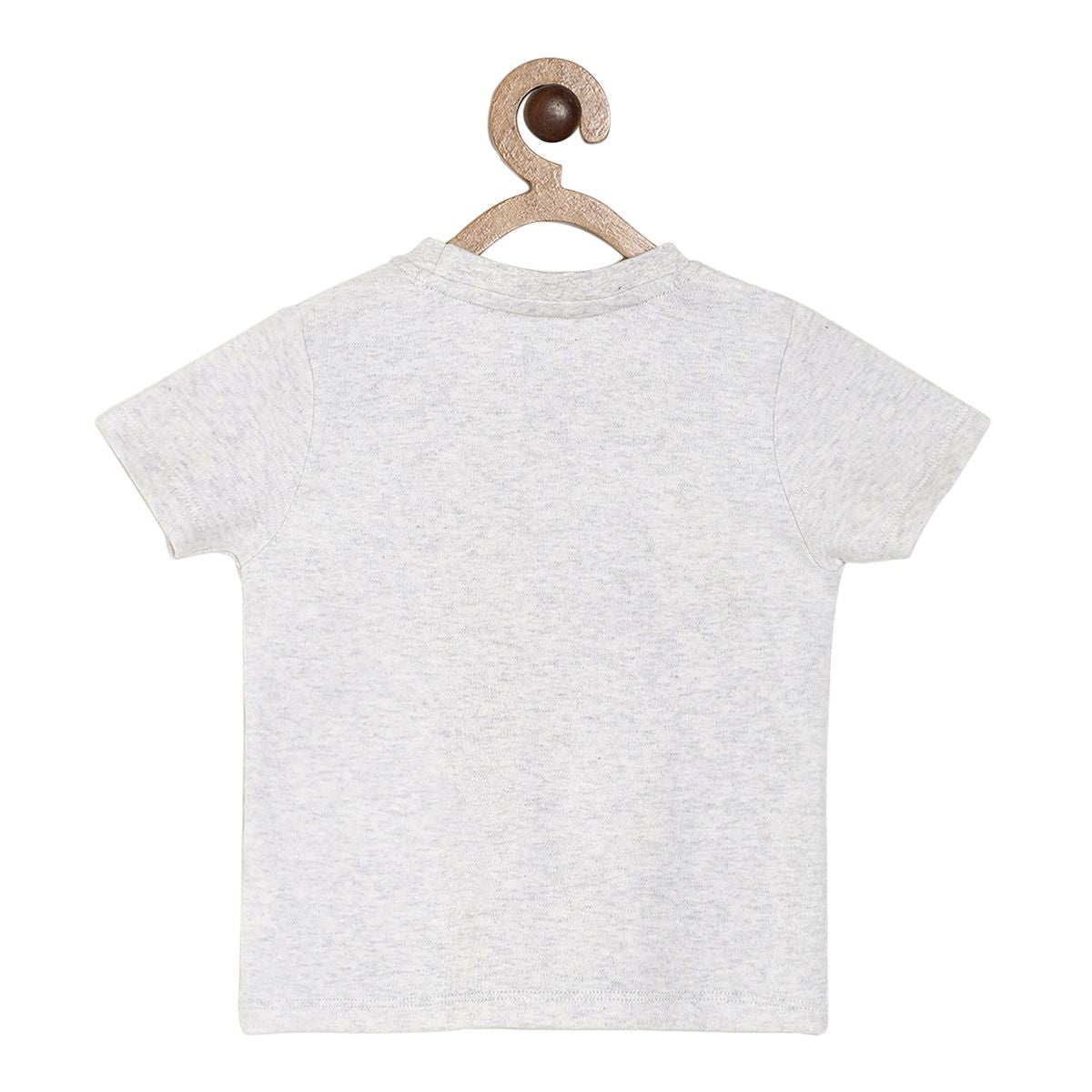 Pack of 1 knit tee - light grey for 3-6 Months
