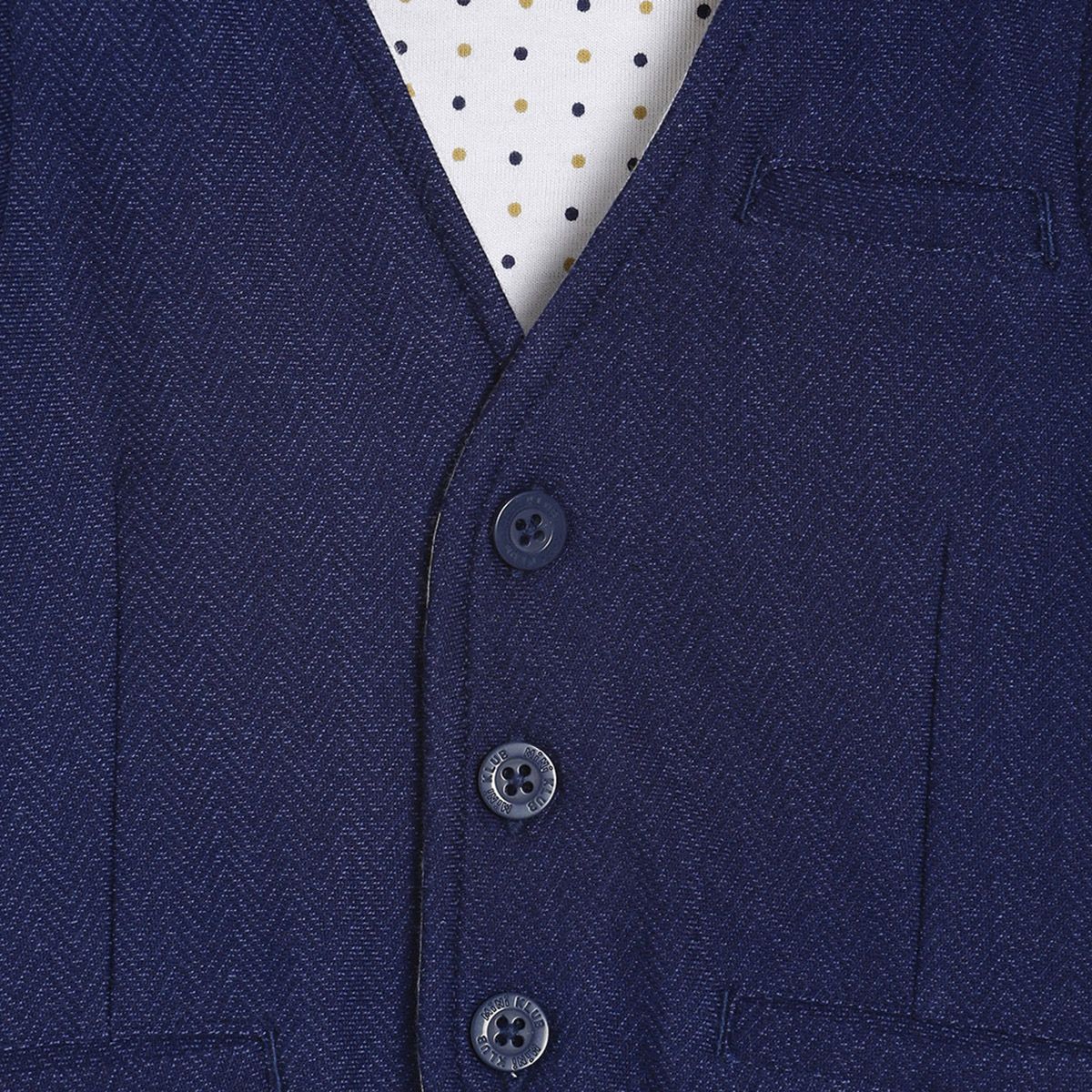 Boys Navy Waistcoat
