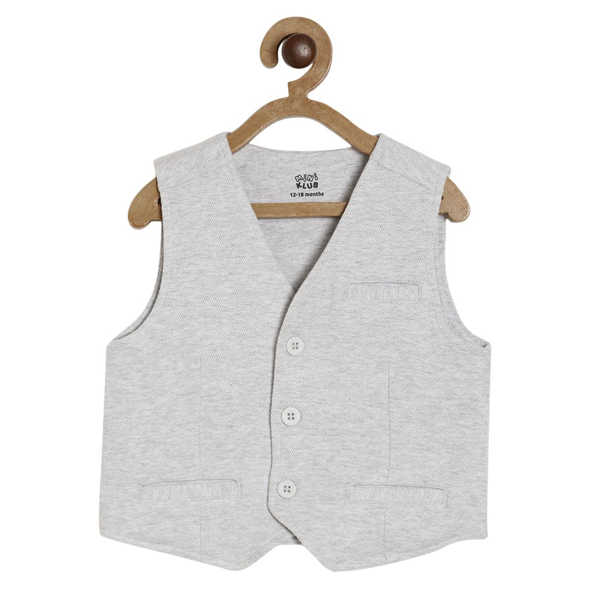 Boys Grey Marl Waistcoat