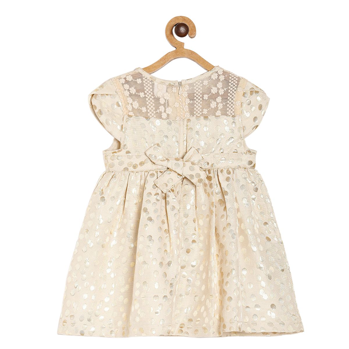 Pack of 1 woven dress - off white for 3-6 Months