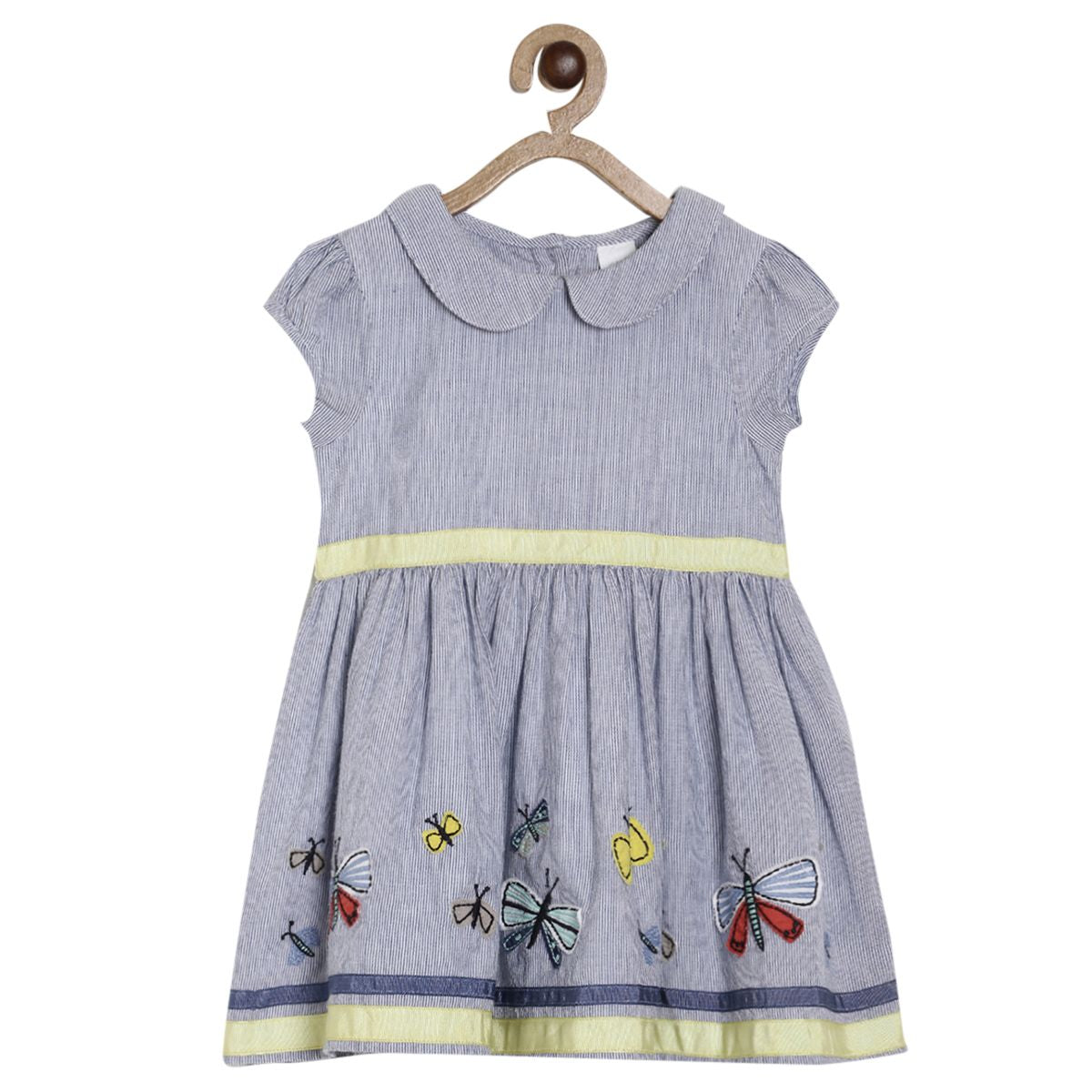 Pack of 1 woven dress - light blue for 3-6 Months