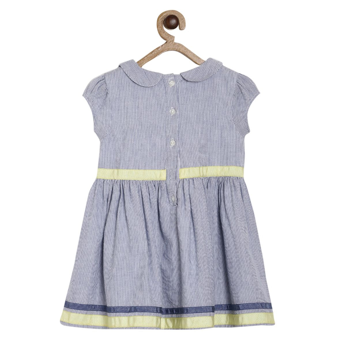 Pack of 1 woven dress - light blue for 3-6 Months