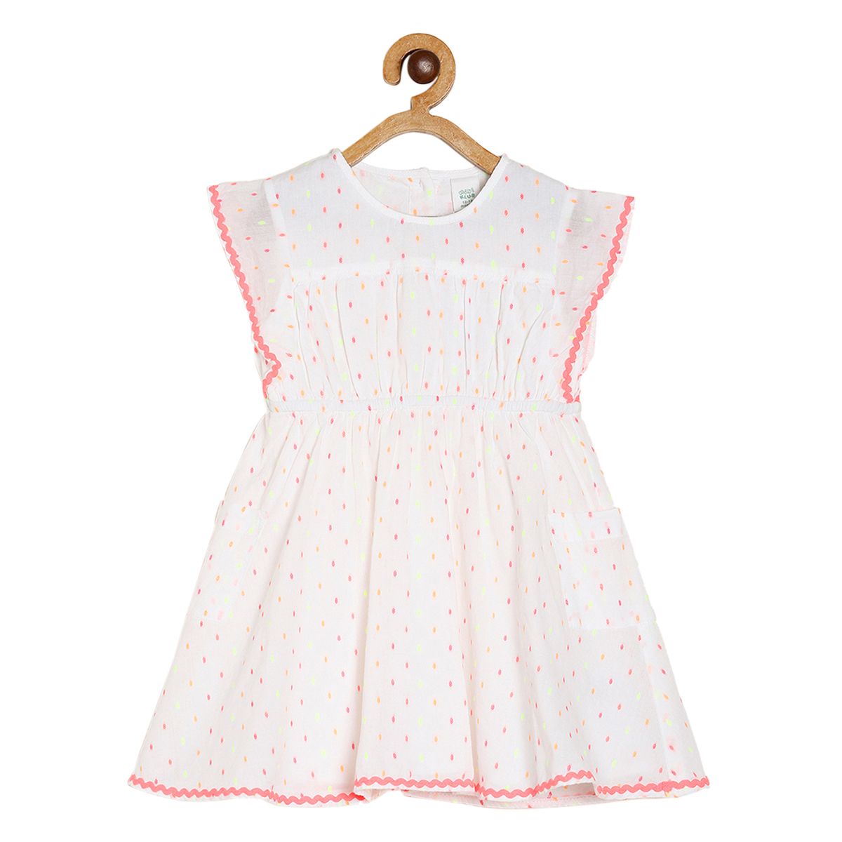Pack of 1 woven dress - white for 3-6 Months