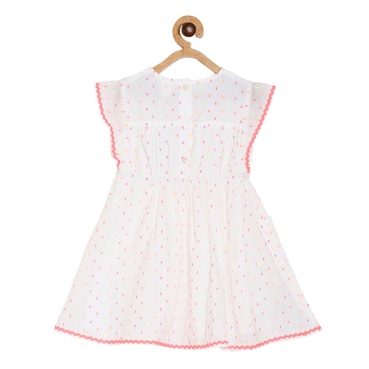 Pack of 1 woven dress - white for 3-6 Months