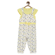 Off White Dungaree Set
