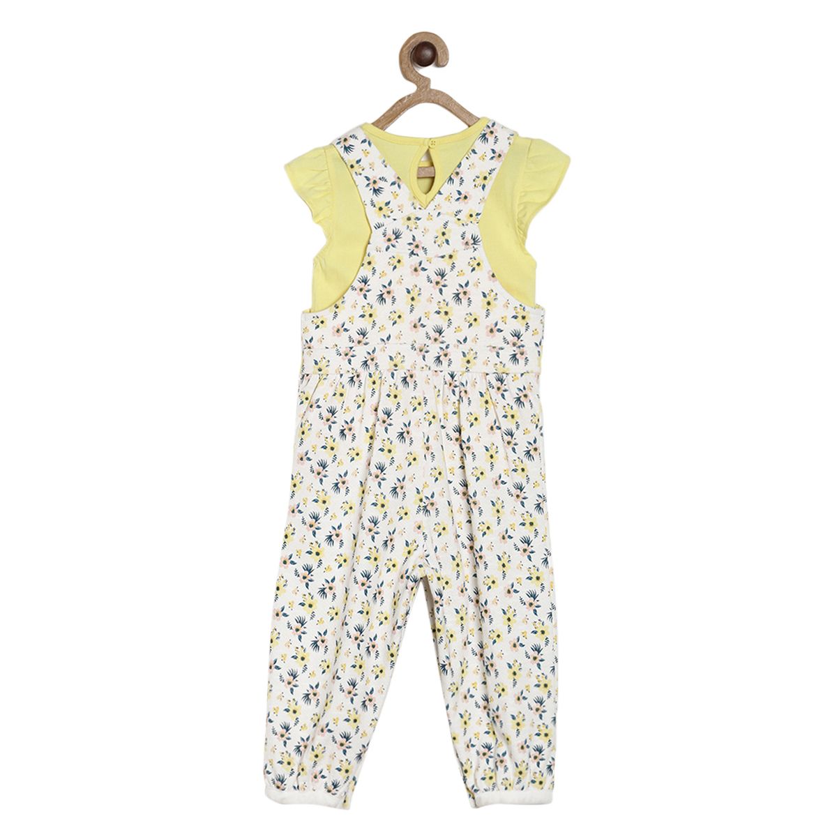 Off White Dungaree Set