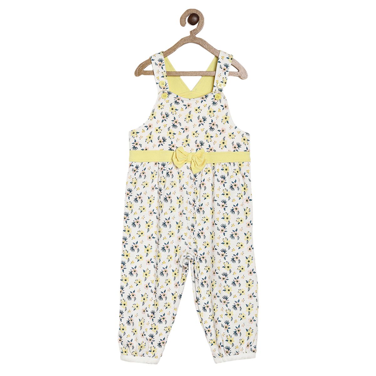 Off White Dungaree Set