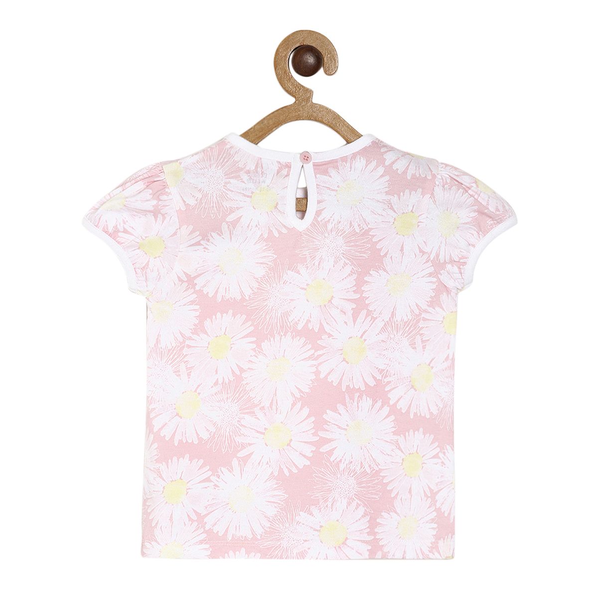 Pack of 1 knit top - white & lavender for 3-6 Months