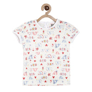 Pack of 1 knit top - white & blue for 3-6 Months