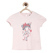 Pack of 1 knit top - pink marl for 3-6 Months