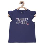 Pack of 1 knit top - dark blue for 3-6 Months