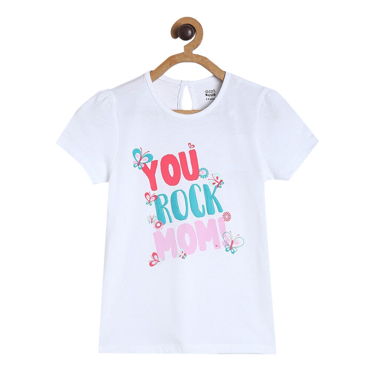 Girls White Knit Top