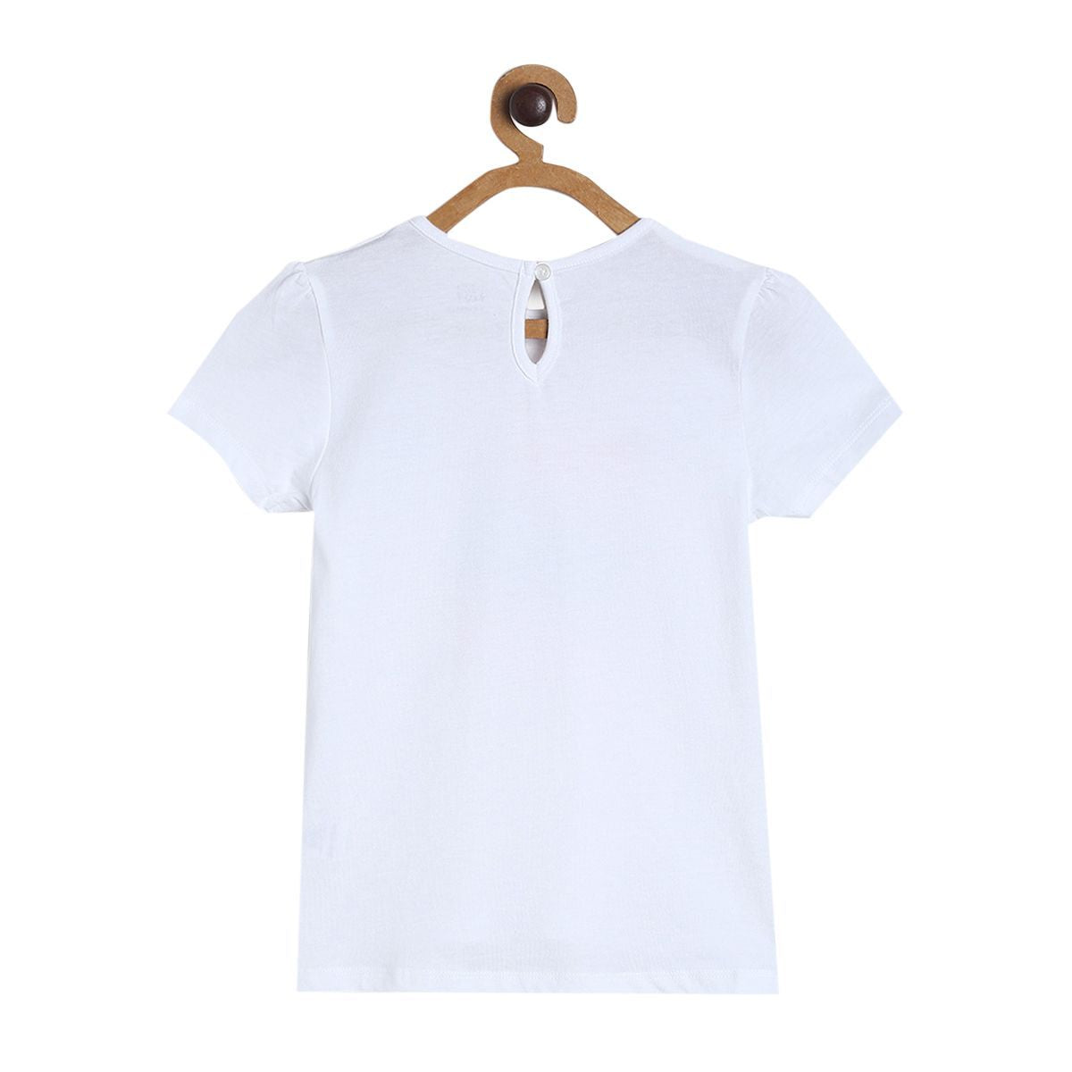 Girls White Knit Top