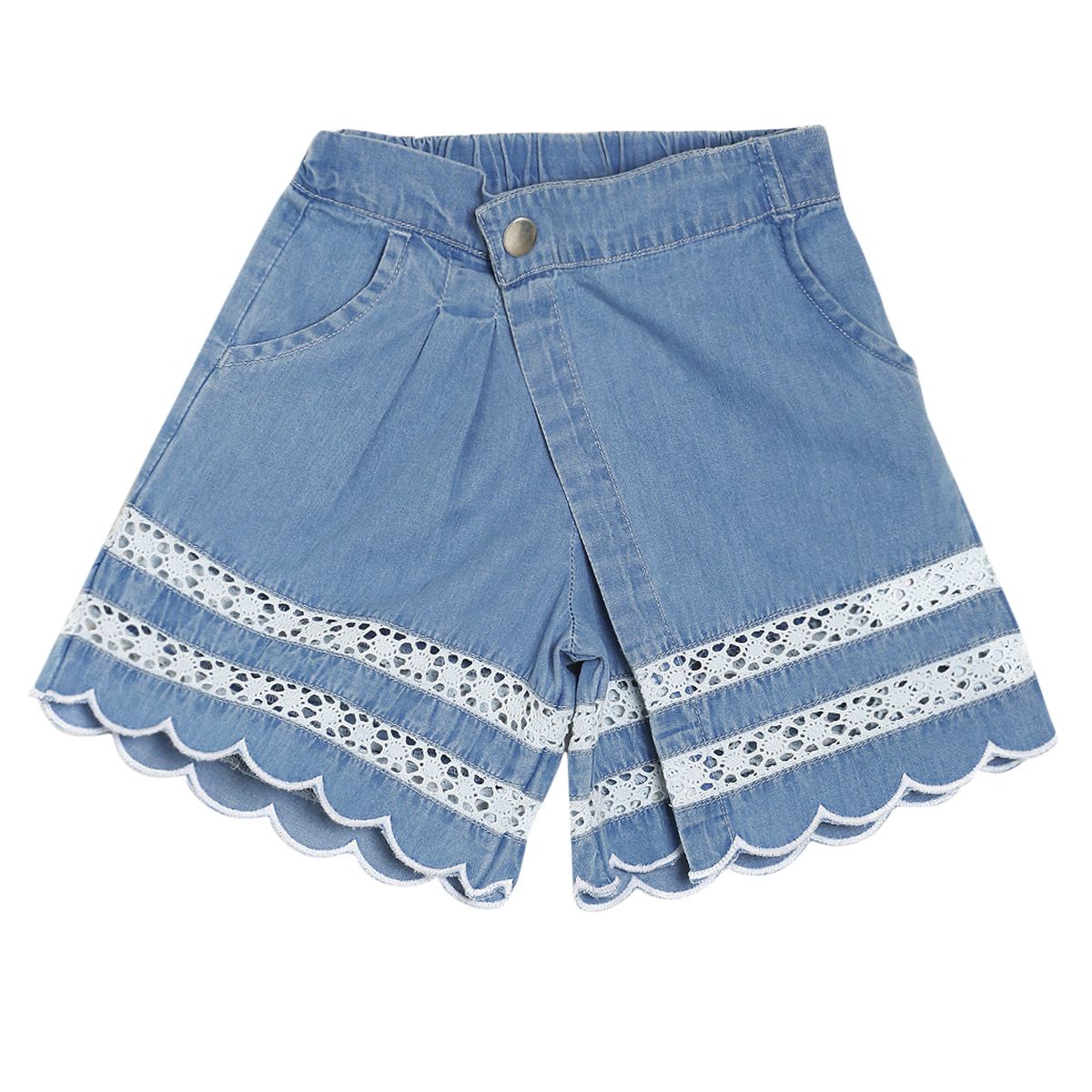 Pack of 1 woven skirt - denim blue for 3-6 Months