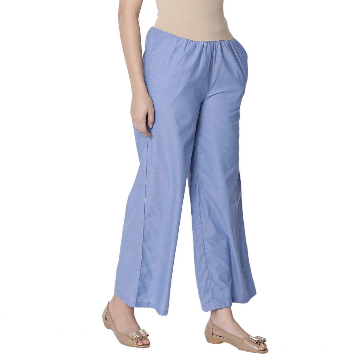 Chambray Nursing Woven Pant