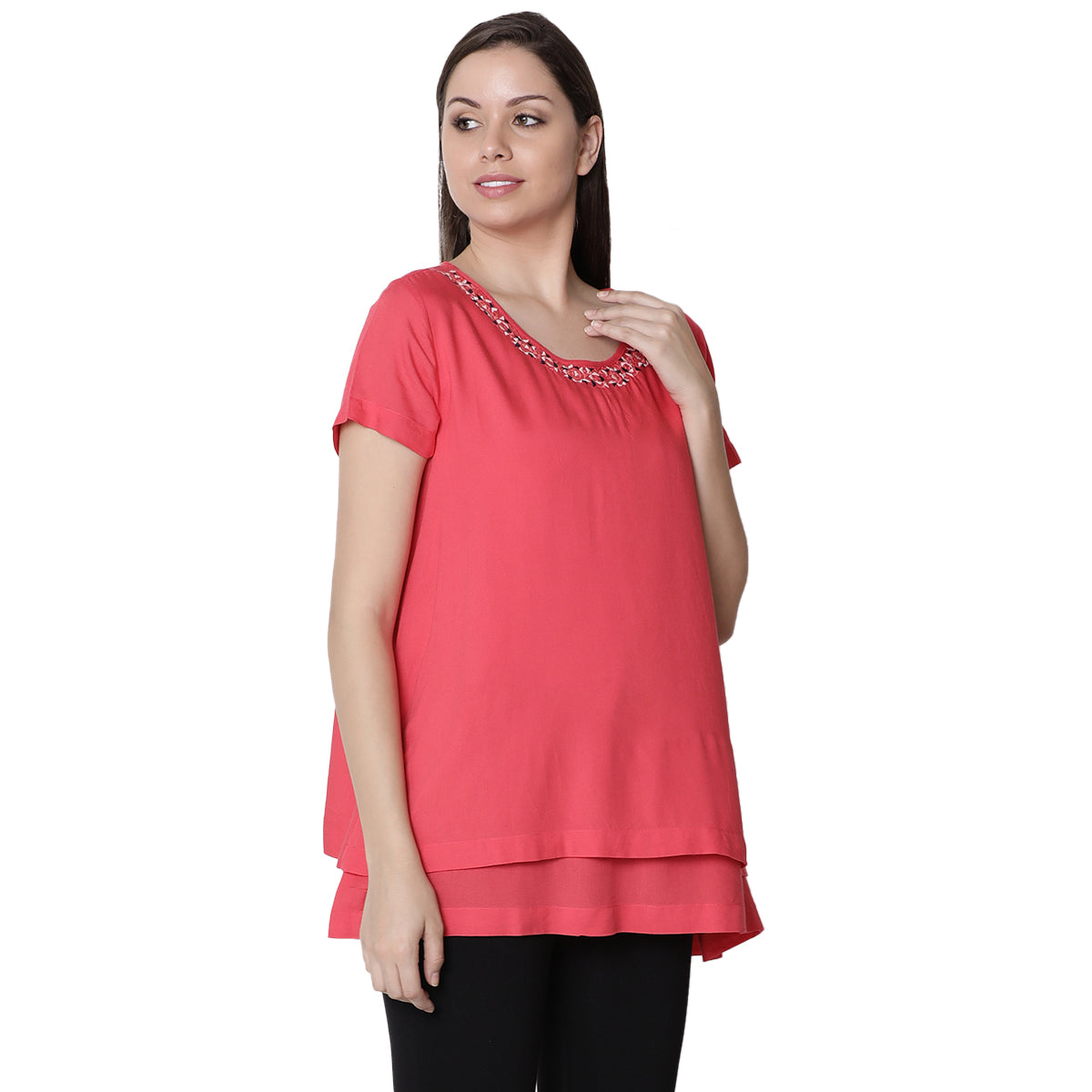 Nursing Woven Top