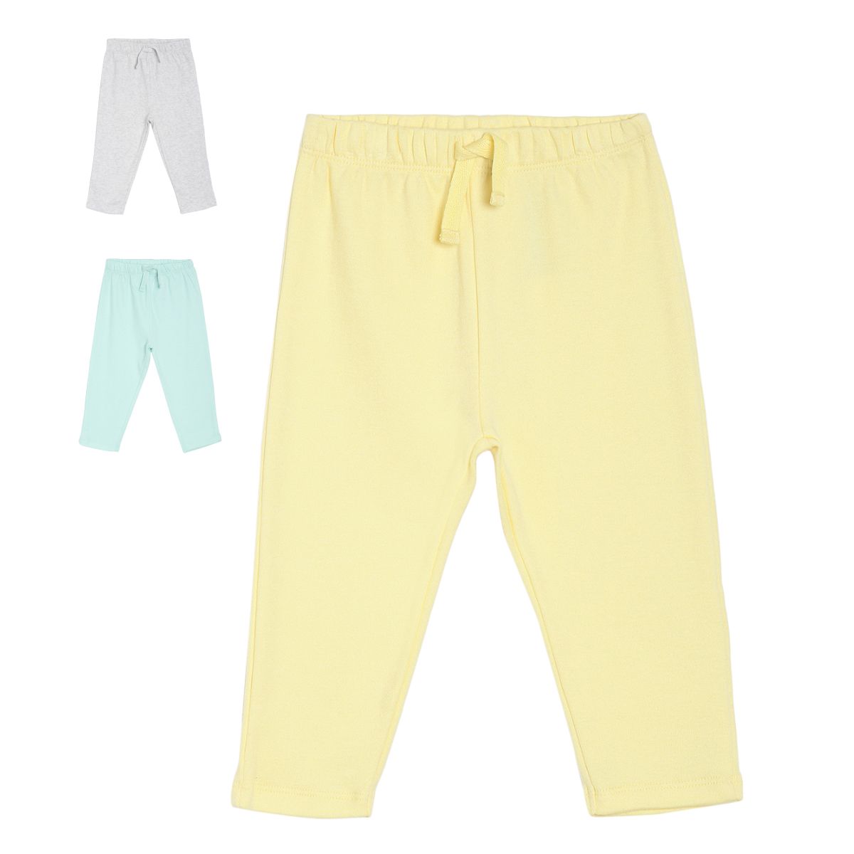 Pack of 3 bottom - cream yellow for 0-3 Months