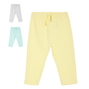 Pack of 3 bottom - cream yellow for 0-3 Months