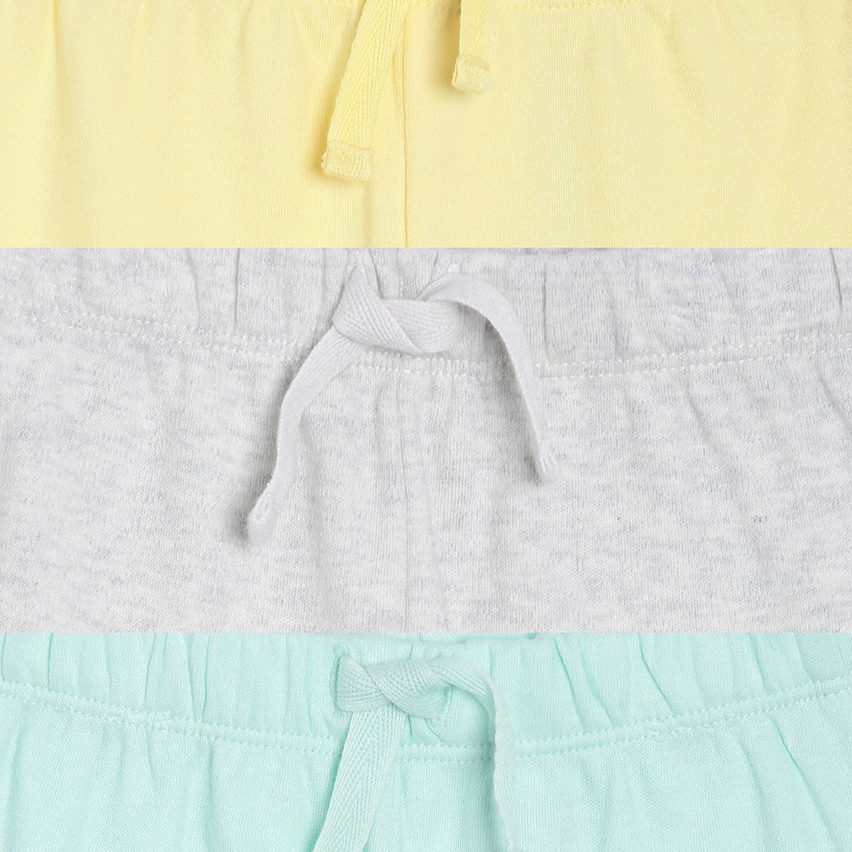 Pack of 3 bottom - cream yellow for 0-3 Months
