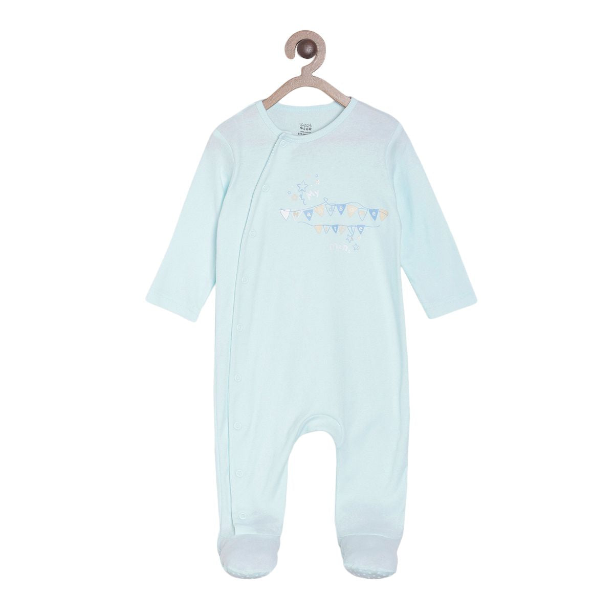 Pack of 2 sleep suit - sky blue for New Born