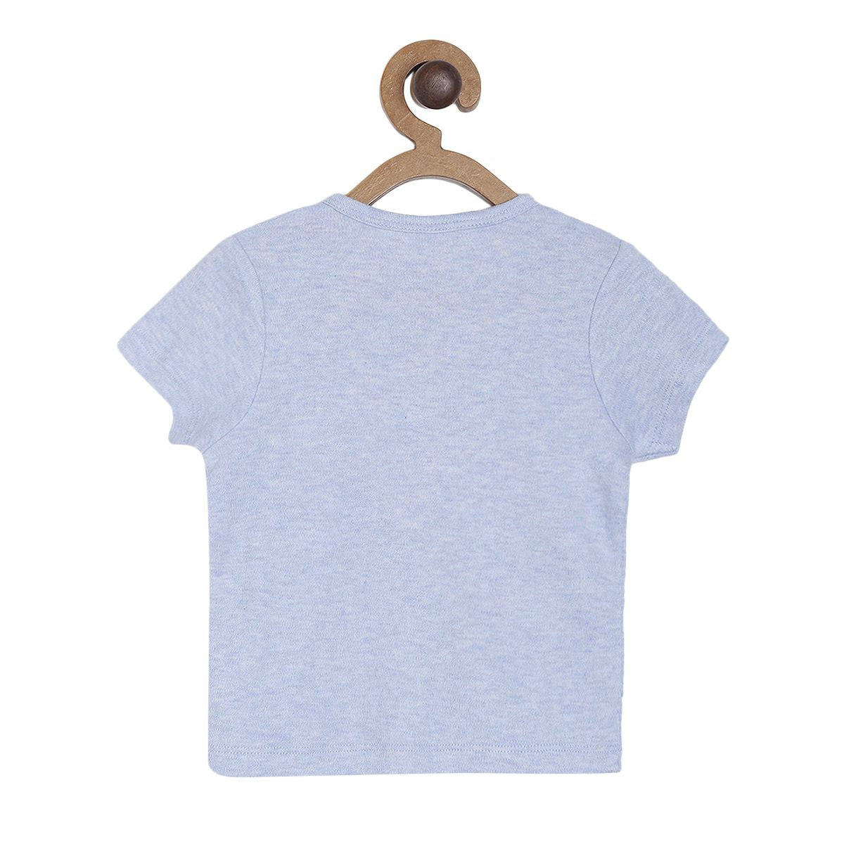 Pack of 3 front open vest - light blue for New Born