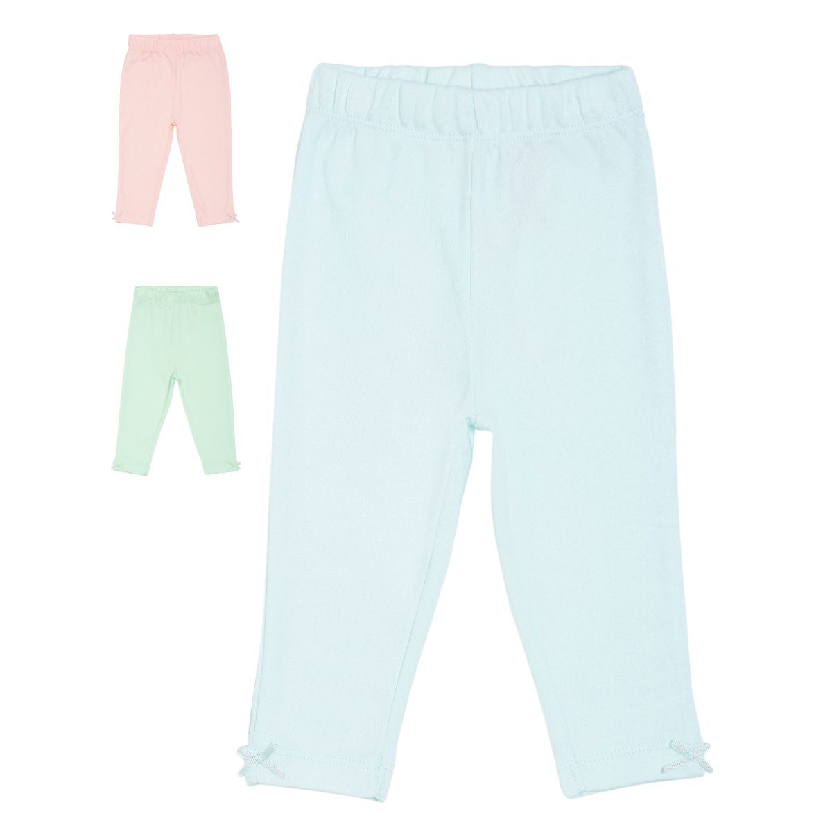 Pack of 3 bottom - light sky blue for 0-3 Months