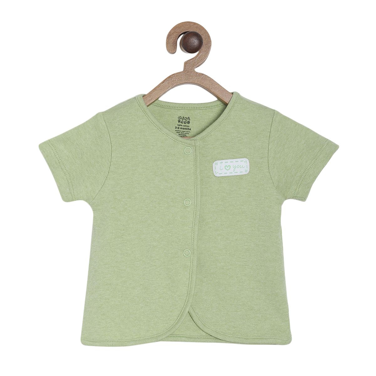 Pack of 3 front open vest - baby pink for New Born