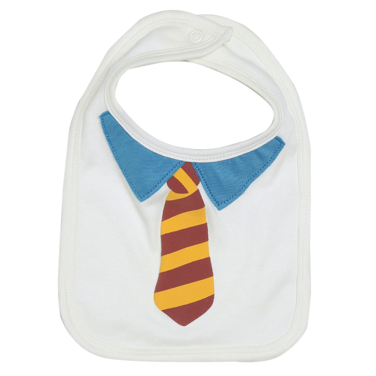Boys White and Yellow Bib Mittens and Booties Gift Set