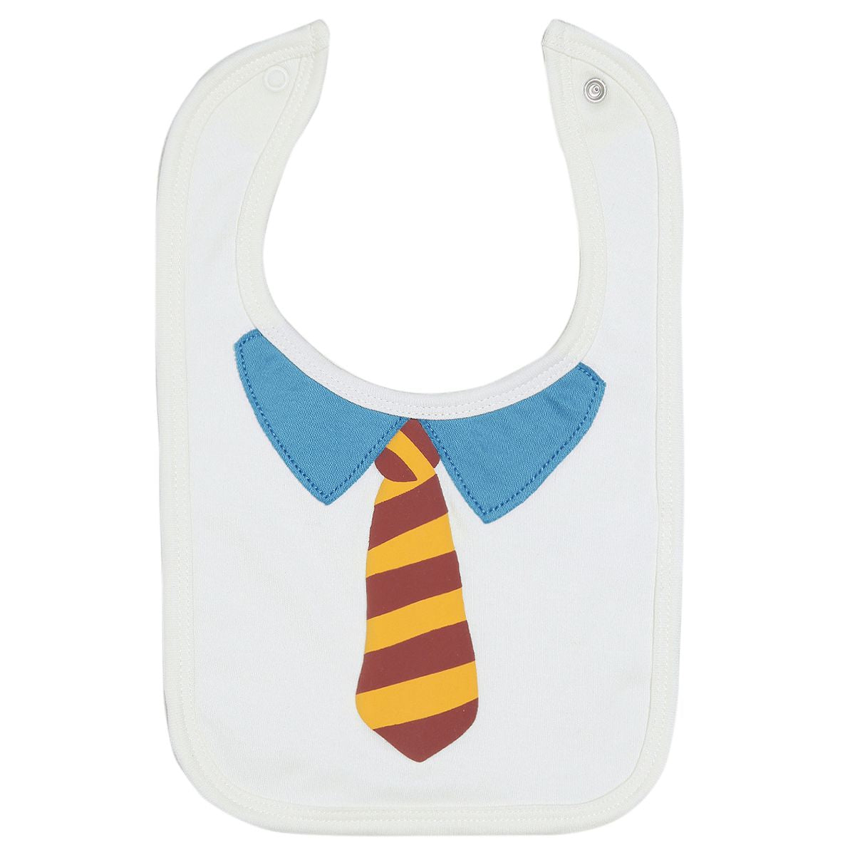 Boys White and Yellow Bib Mittens and Booties Gift Set