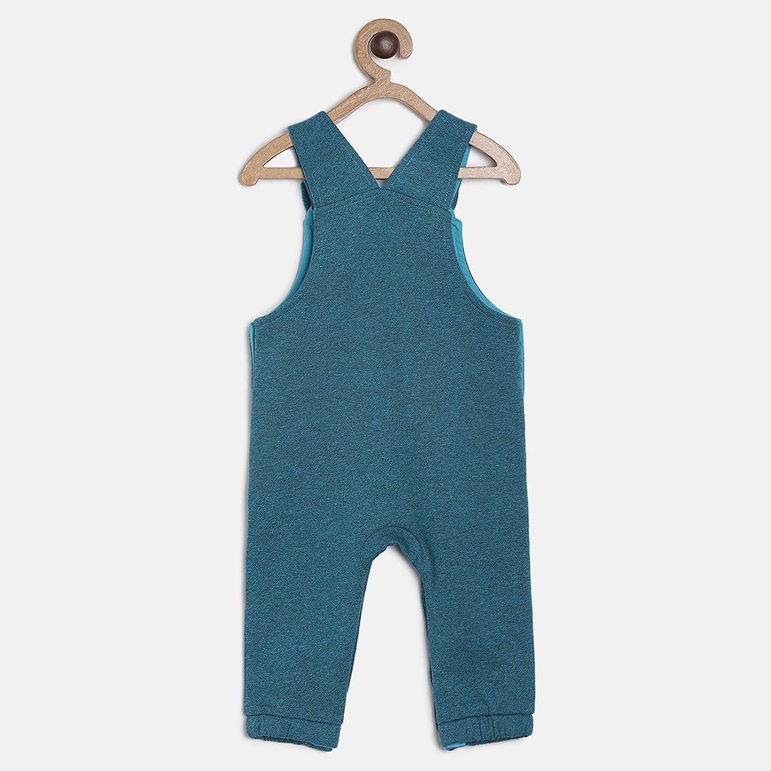 Pack of 2 dungaree set - white & midnightblue for 3-6 Months