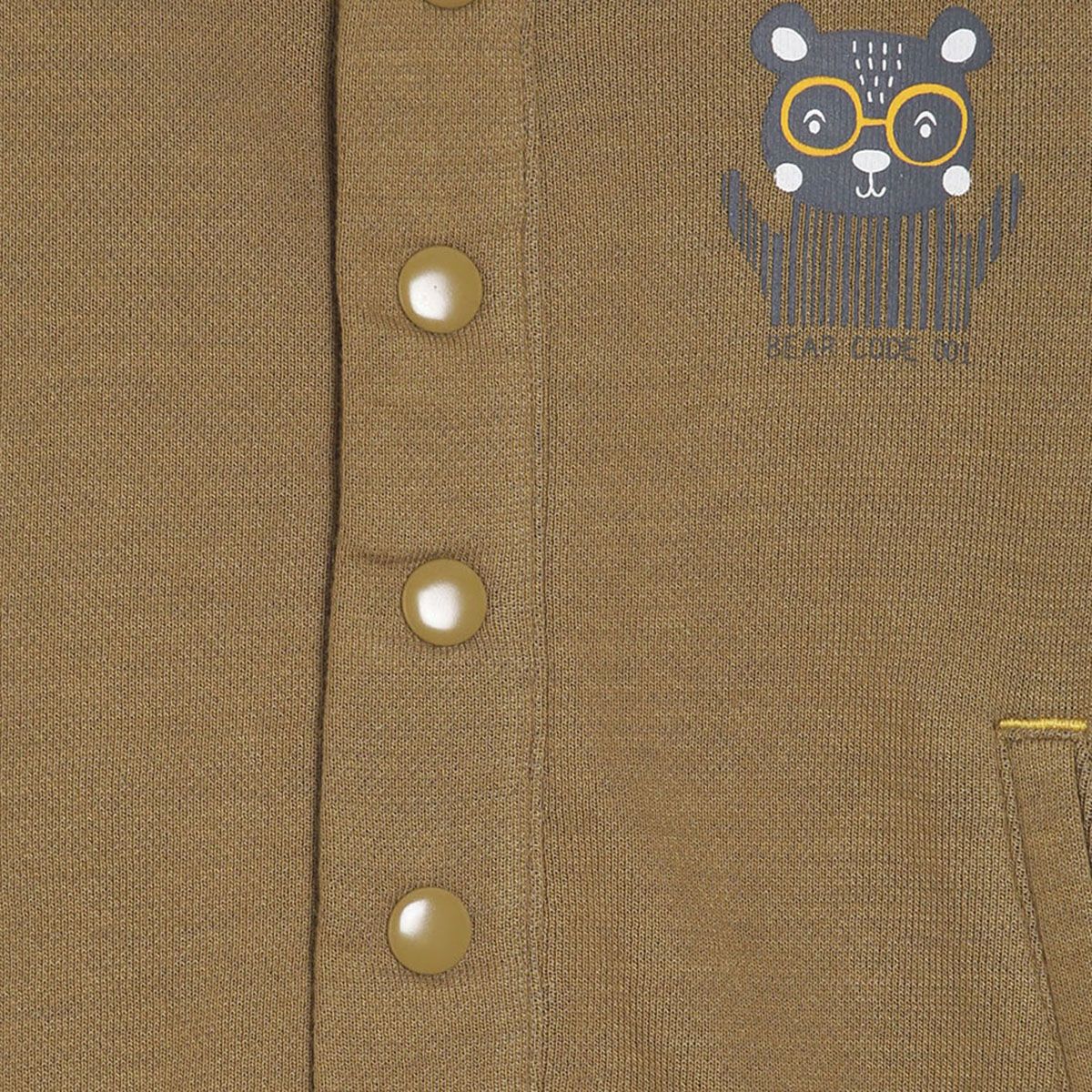 Pack of 1 jacket - khaki for 0-3 Months