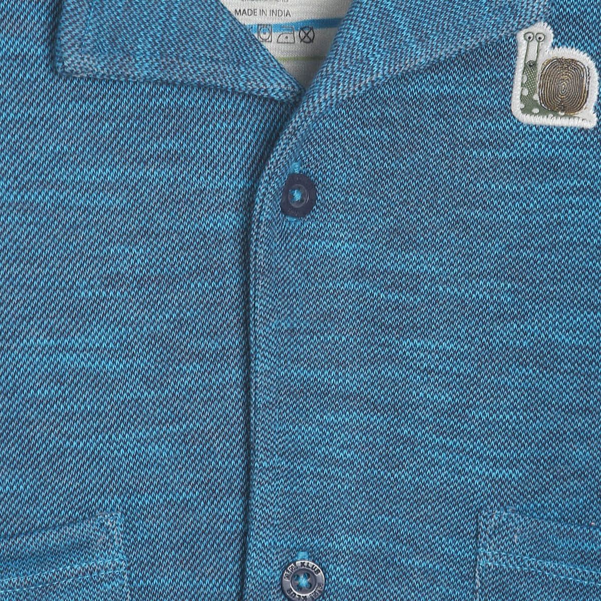 Pack of 1 jacket - denim blue for 0-3 Months
