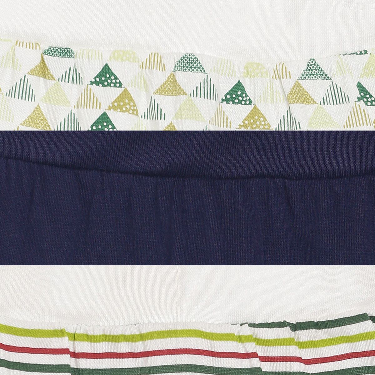 Pack of 3 jogger - white & blue for 0-3 Months