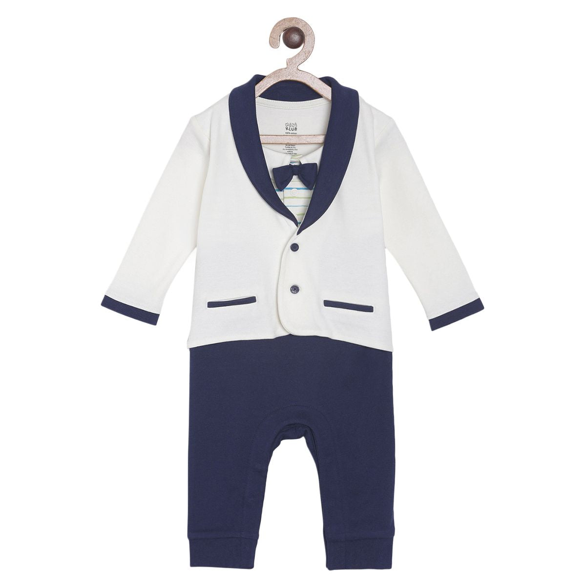 Boys Off White Romper