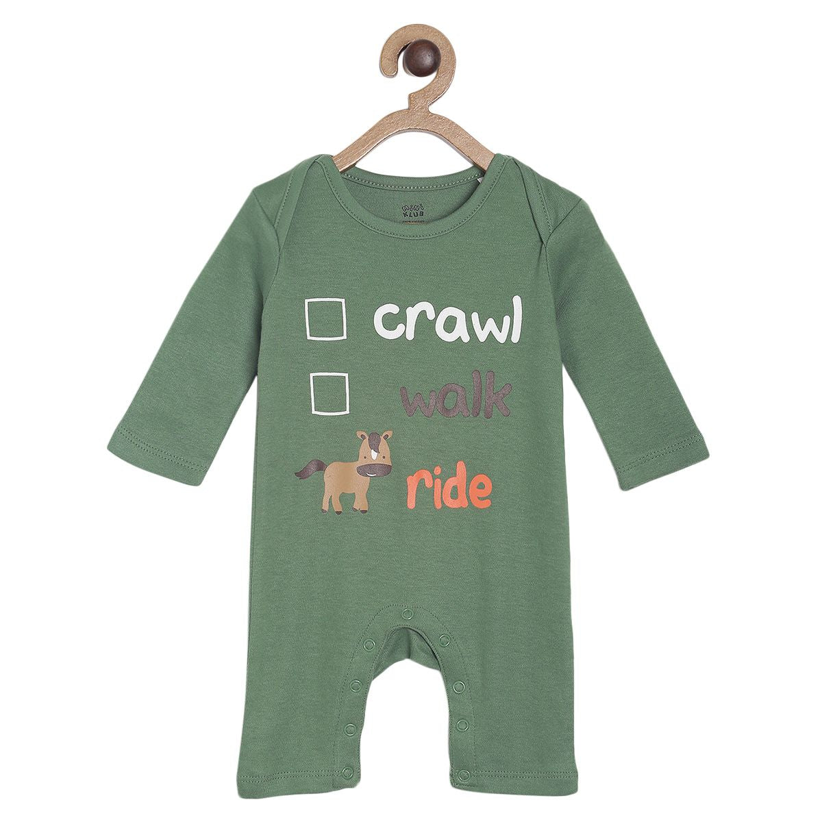 Pack of 2 romper - emarald green & emerald green for New Born