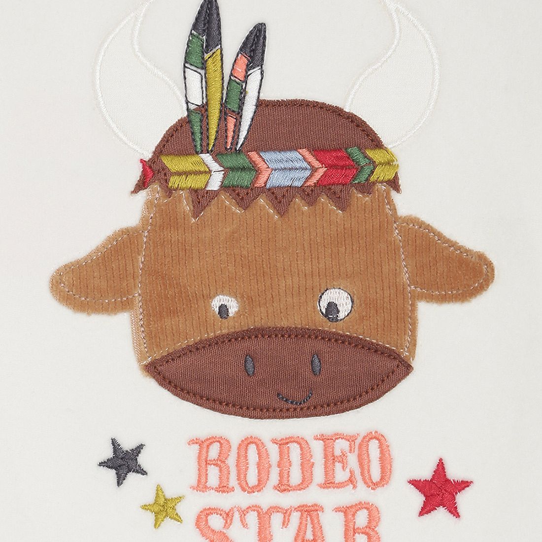 Boys Off White T-Shirt And Knit Bottom