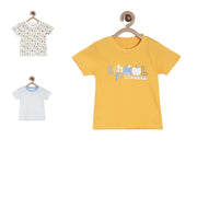 Pack of 3 t-shirt - light brown  & light brown for 0-3 Months