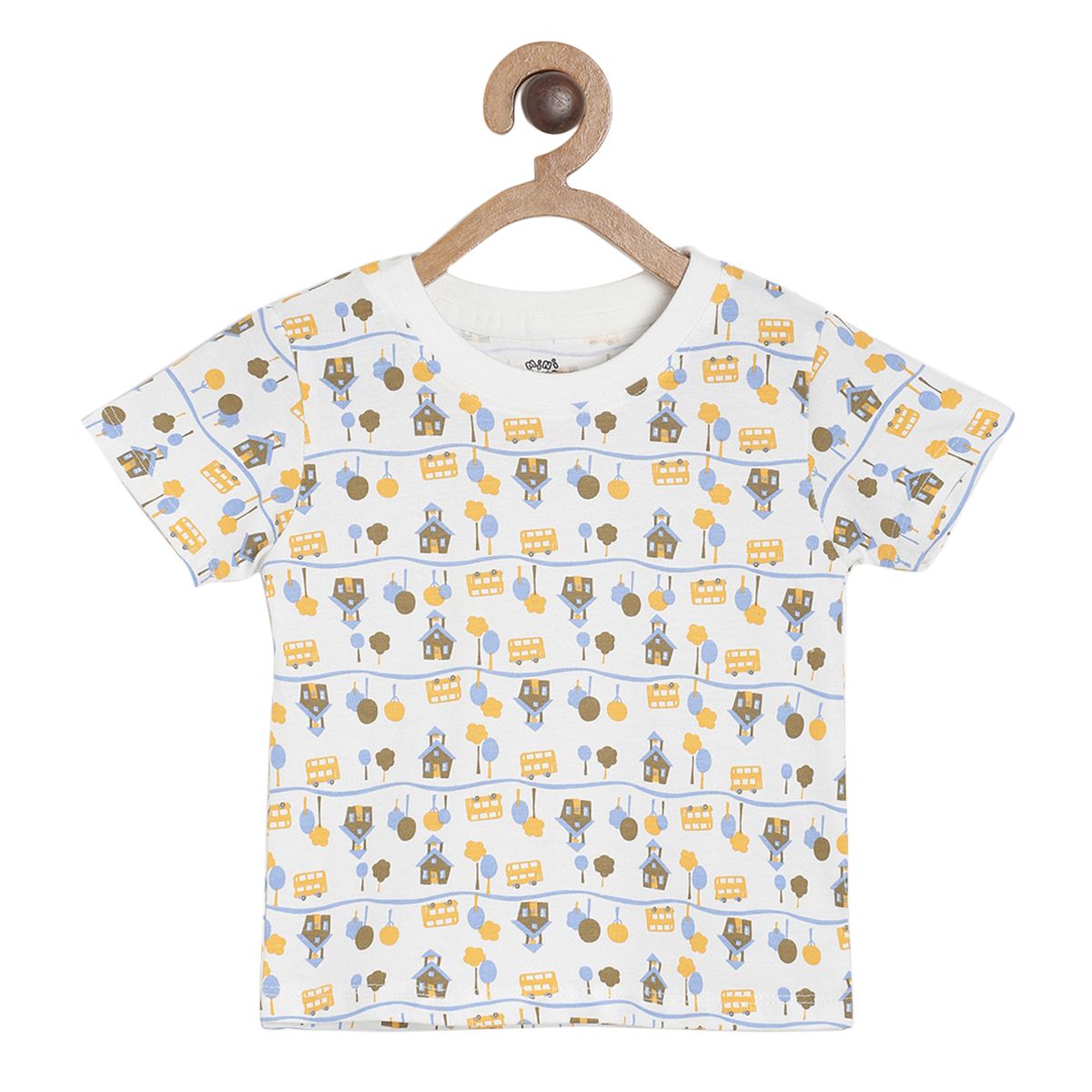 Pack of 3 t-shirt - light brown  & light brown for 0-3 Months