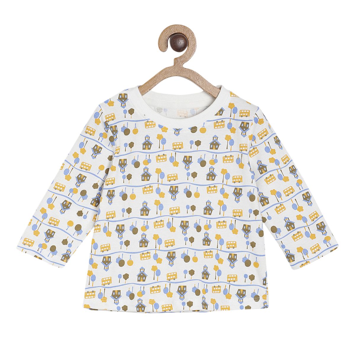 Pack of 3 t-shirt - white & blue for 0-3 Months