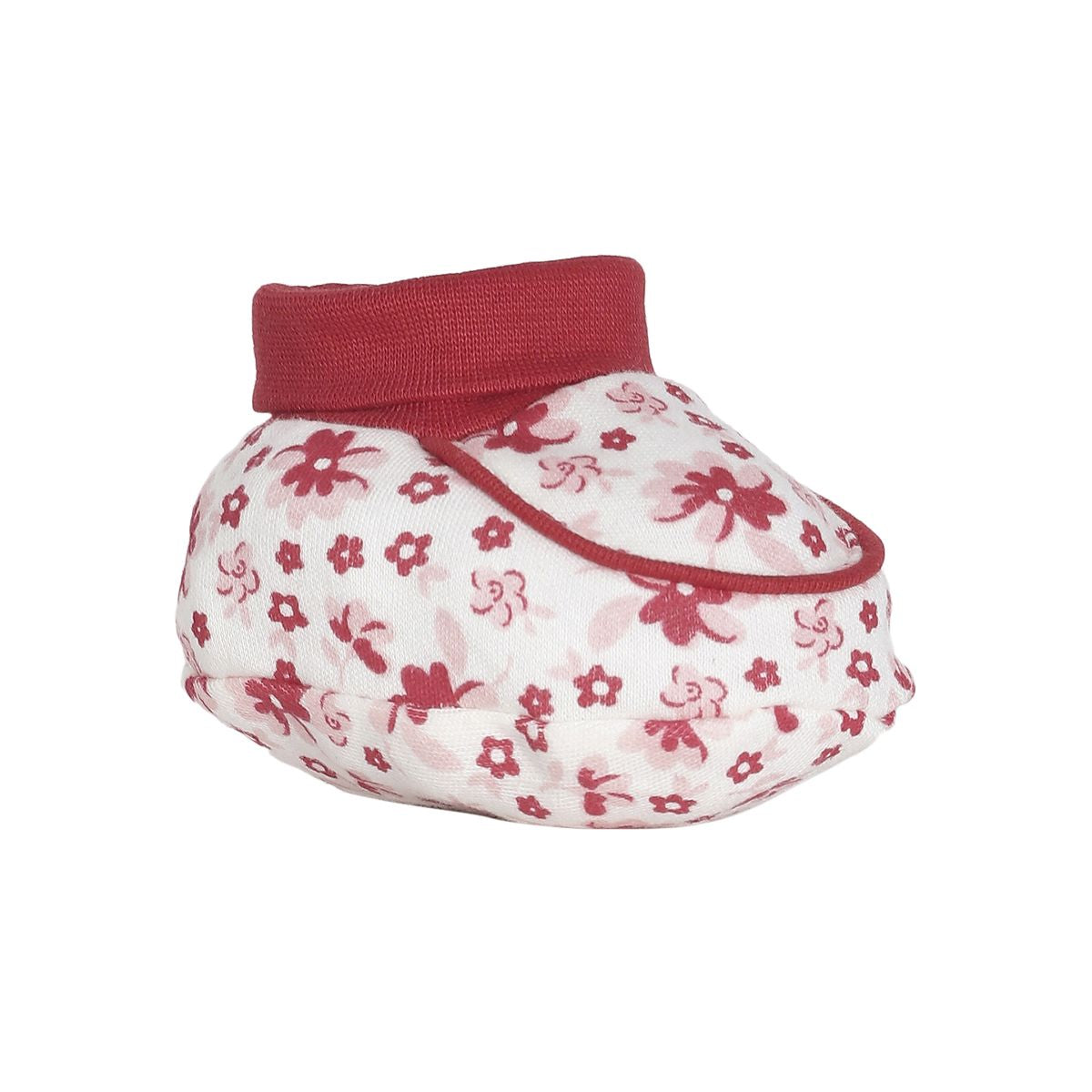 Baby Girls Pink Cotton Floral Design Feeding Bib