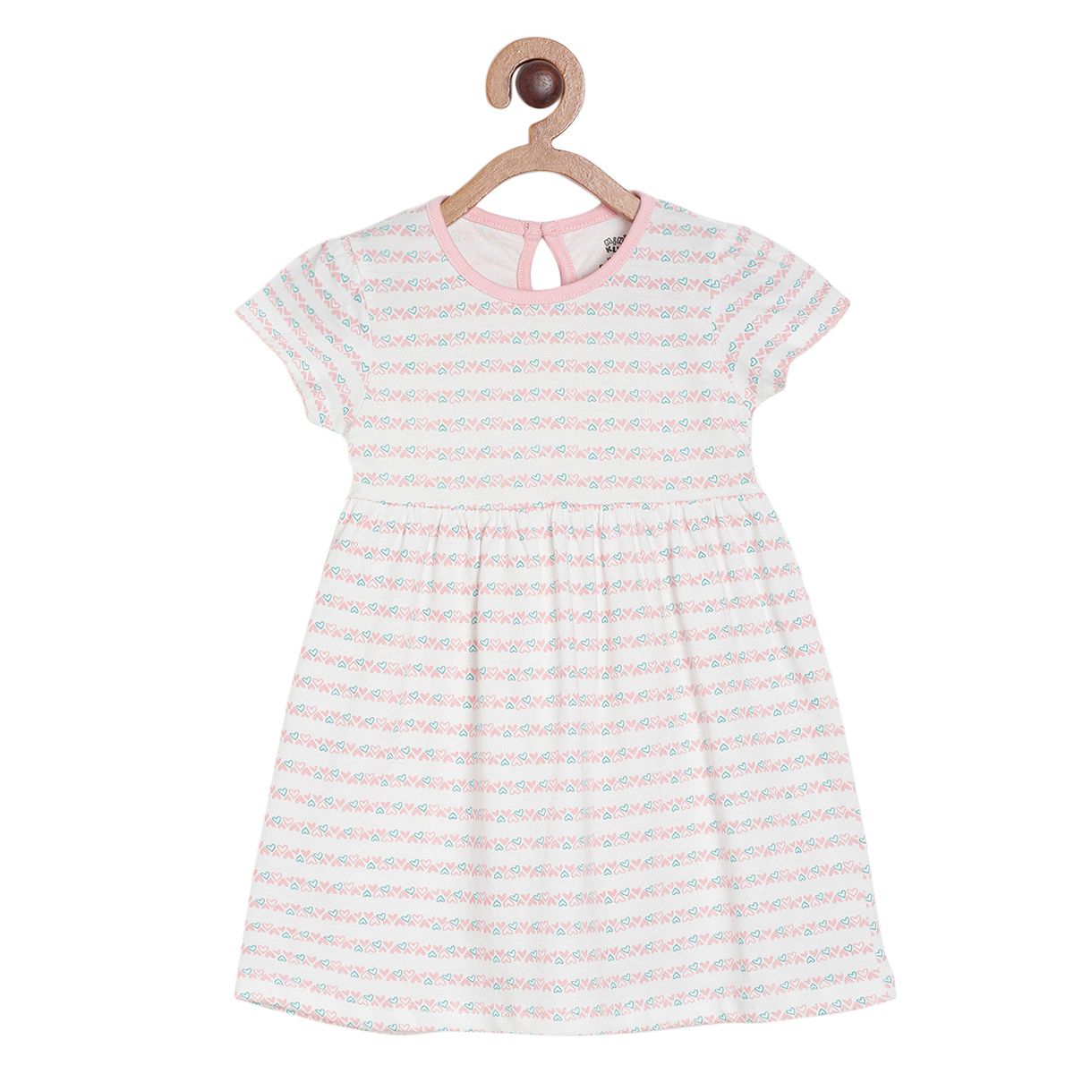 Pack of 2 dress - white & blue for 0-3 Months